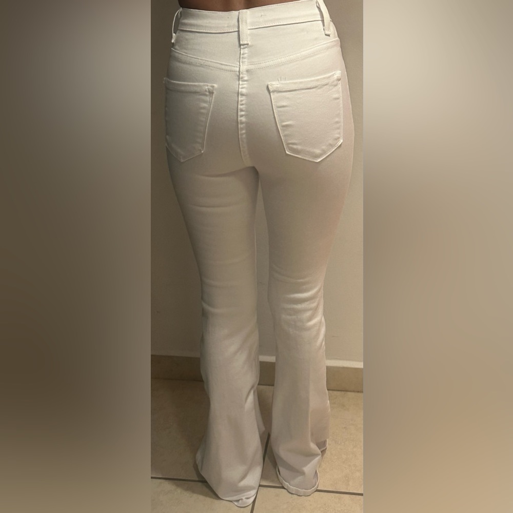 Seven White Flare Jeans - No size shown but runs as a XS-S